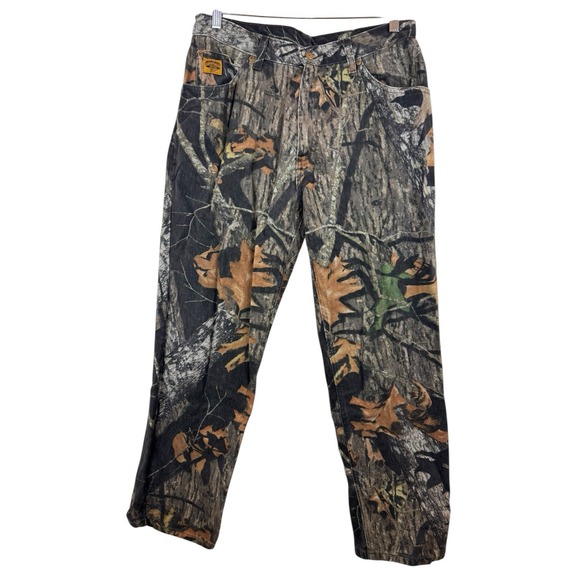 Diamond Cut Men's Mossy Oak Breakup Camo Pants Size 31x28 (actual) Vintage - Picture 1 of 10